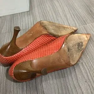 Python Skin Heels BCBGMaxAzria | Shoes | Genuine Python Skin Bcbgmaxazria Heels Sz 6 ...